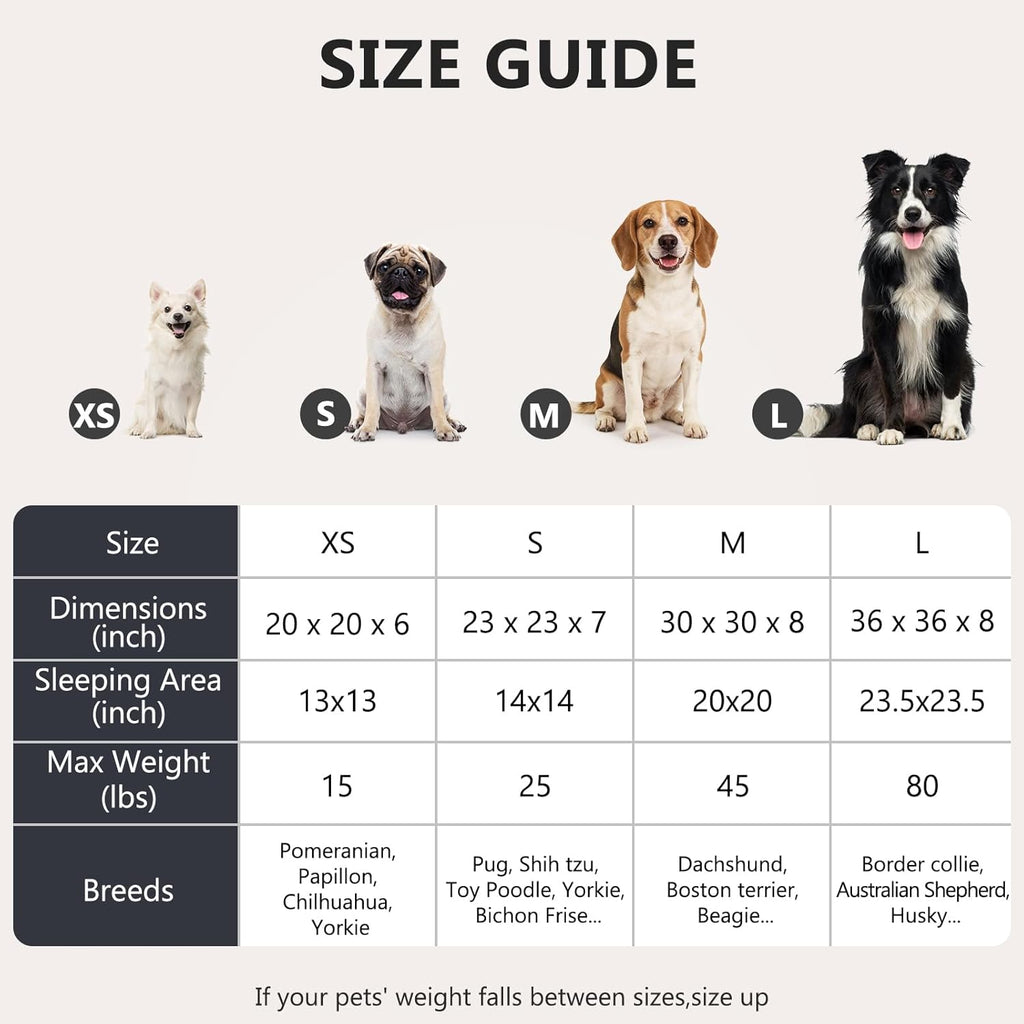 Orthopedic Dog Bed Comfortable Donut Cuddler round Pet Beds Ultra Soft Washable Dog and Cat Cushion (20''/23''/30'') (23'', Brown)